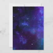 Galaxy Planetarium Bruiloft | Ruimtesterrenhemel Save The Date (Achterkant)
