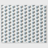 Galaxy Planeten Countdown Baby Shower Cadeaupapier (Vlak)