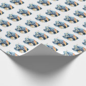 Galaxy Planeten Countdown Baby Shower Cadeaupapier (Hoek)