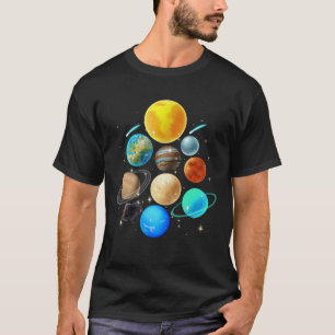 Galaxy Planeten Zon Universum Buitenruimte Wetensc T-shirt