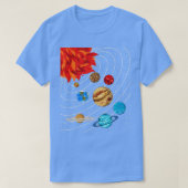 Galaxy Planets Astronomy Space Science Solar Syste T-shirt (Design voorkant)