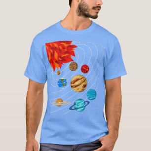 Galaxy Planets Astronomy Space Science Solar Syste T-shirt