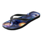 Galaxy Planets Black Sky Teenslippers (Schuin)