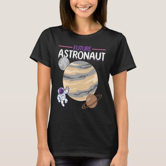 Galaxy Planets Buitenspace Science Universe Future T-shirt (Voorkant)
