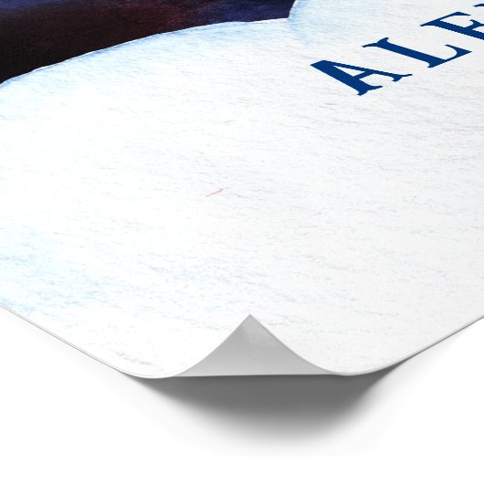 Galaxy Planets en Sterren Space Rocket Welkom Poster (Hoek)