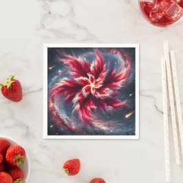 Galaxy Poinsettia Feestelijke Bloemen Decoupage Se Servet