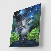 Galaxy-portaal, fantasie vierkante klok (Hoek)