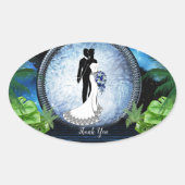 Galaxy-Portal Briefpapier Ovale Sticker (Voorkant)