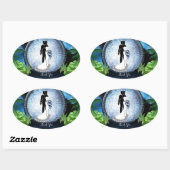 Galaxy-Portal Briefpapier Ovale Sticker (Vel)