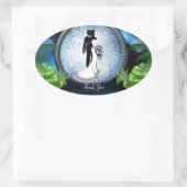 Galaxy-Portal Briefpapier Ovale Sticker (Tas)