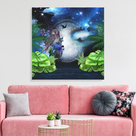 Galaxy-Portal Home Decor Canvas Afdruk (Insitu (Woonkamer))