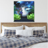 Galaxy-Portal Huisdecoratie Canvas Afdruk (Insitu (Slaapkamer))