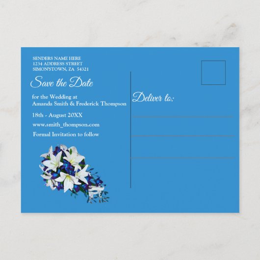 Galaxy Portal Sla de data op Aankondigingskaart (Achterkant)