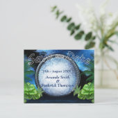 Galaxy Portal Sla de data op Aankondigingskaart (Staand voorkant)