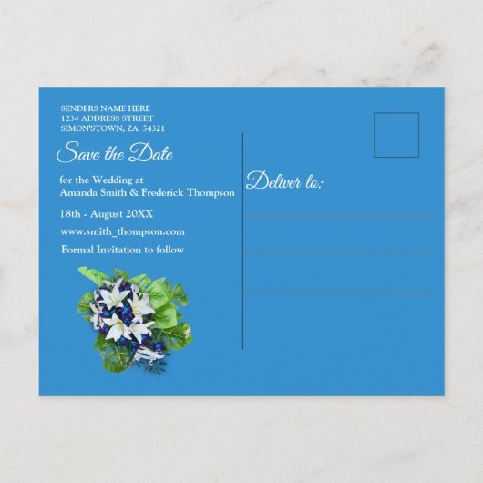 Galaxy Portal Sla de data op Aankondigingskaart (Achterkant)