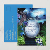 Galaxy Portal Sla de data op Aankondigingskaart (Voorkant / Achterkant)