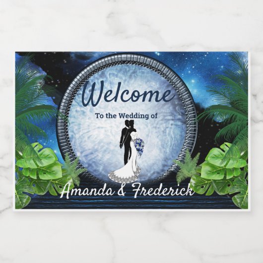 Galaxy-portal Sparkling Wijnetiket (Enkel label)