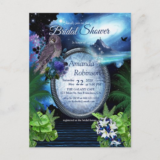 Galaxy Portal Vrijgezellenfeest Briefkaart (Voorkant)