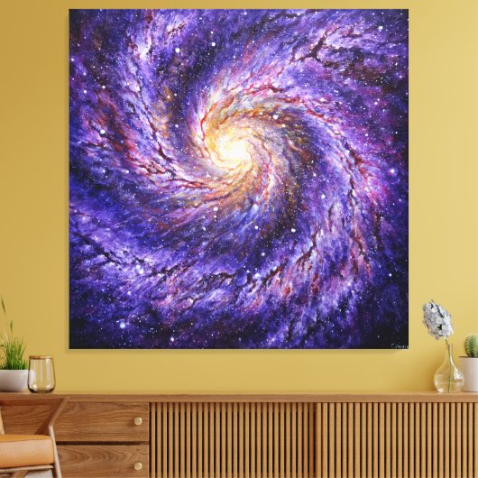 Galaxy Poster Canvas Afdruk (Insitu (Woonkamer))