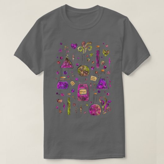 Galaxy Potions Magenta Palette T-shirt (Design voorkant)