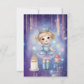Galaxy Princess Verjaardag Kaart (Voorkant)