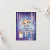 Galaxy Princess Verjaardag Kaart (Voorkant / Achterkant in situ)