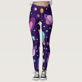 Galaxy Print Leggings (Voorkant)