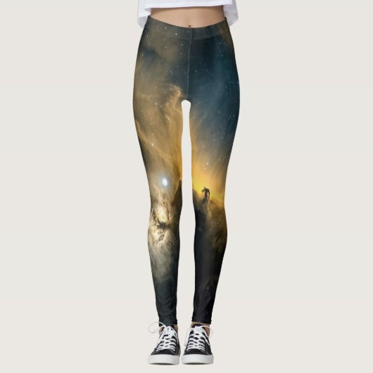 Galaxy Print Leggings – Kosmische Stijl en Oneindi (Voorkant)