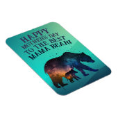 Galaxy Print Mama Beer,  Moederdag Magneet (Rechterzijde)