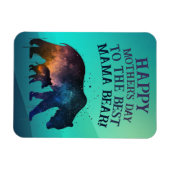 Galaxy Print Mama Beer,  Moederdag Magneet (Horizontaal)