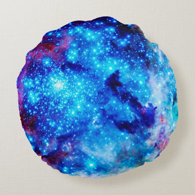 Galaxy Print Ronde Kussen (Achterkant)