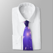 Galaxy Print sterren Ultra Violet Starry Deep Spac Stropdas (Gebonden)