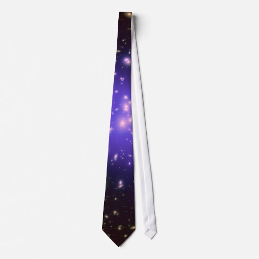 Galaxy Print sterren Ultra Violet Starry Deep Spac Stropdas (Voorkant)