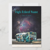 Galaxy psychedelische hippie van monogram feestdagenkaart (Voorkant)