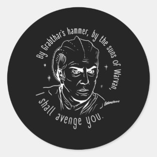 Galaxy Quest Dr Lazarus Edit Ronde Sticker