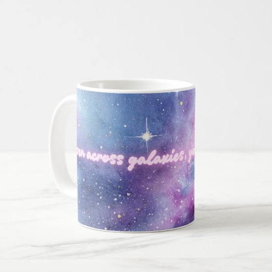 Galaxy Quote Mug Koffiemok (Voorkant links)