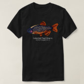 Galaxy Rasbora Celestial Pearl Danio met Text Cla T-shirt (Design voorkant)