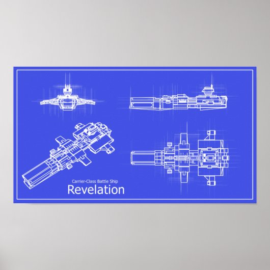 Galaxy Revelation Blueprints Poster (Voorkant)