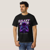 Galaxy Rider Cyberpunk Astronaut T-shirt (Voorkant volledig)