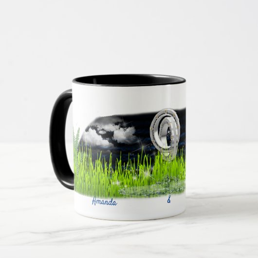 Galaxy-ringen Wedding Gift Mok (Voorkant links)