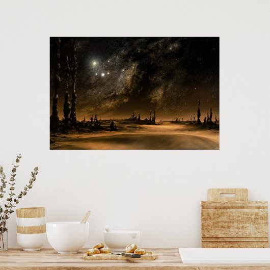 Galaxy Rise Poster (Keuken)