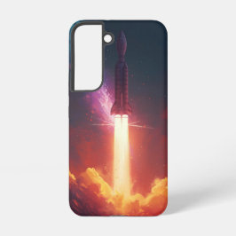 Galaxy Rocket Hoesje – Vet Kosmisch Ontwerp Samsung Galaxy Hoesje