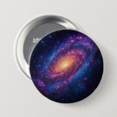 Galaxy Ronde Button 7,6 Cm (Voorkant /achterkant)