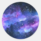 Galaxy Ronde Sticker (Voorkant)
