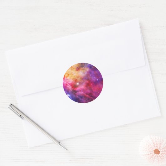 Galaxy Ronde Sticker (Envelop)