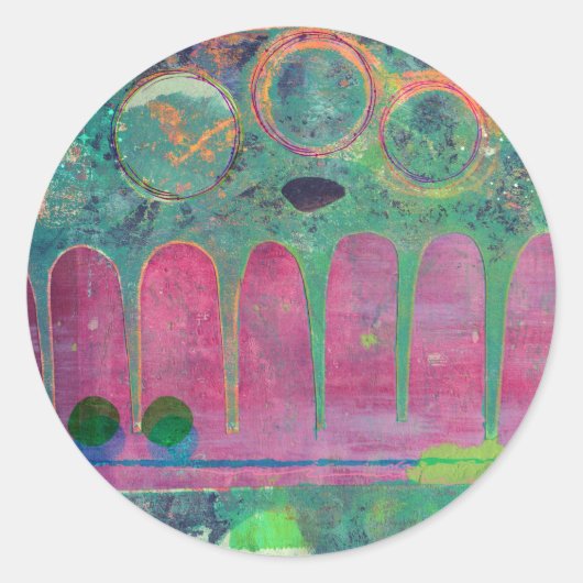 Galaxy Ronde Sticker (Voorkant)