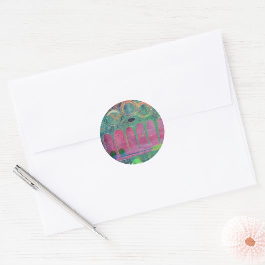 Galaxy Ronde Sticker (Envelop)