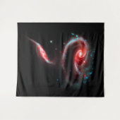 Galaxy Roos Red Large Wandkleed (Voorkant (horizontaal))