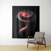 Galaxy Roos Red Large Wandkleed (In situ)