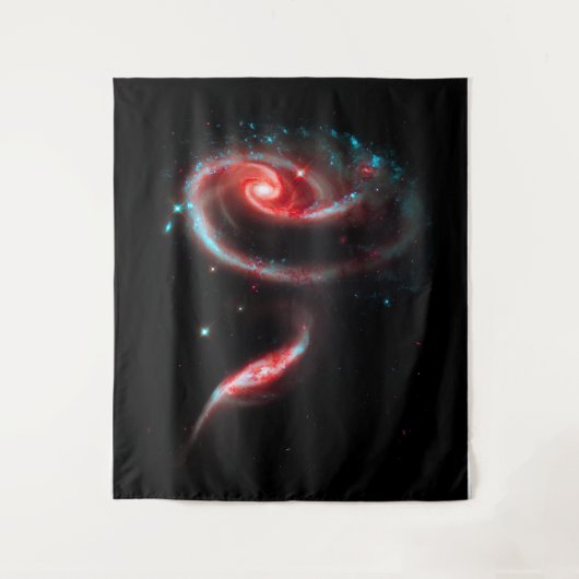 Galaxy Roos Red Large Wandkleed (Voorkant)